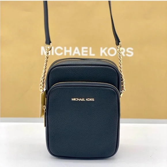 Michael Kors Jet Set Travel Medium Crossbody Bag Black - Picture 6 of 13
